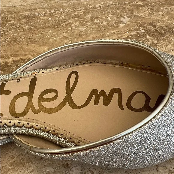 NEW Sam Edelman Rodney Metallic Gold D'Orsay Flats/Sz. 7M - Picture 3 of 9